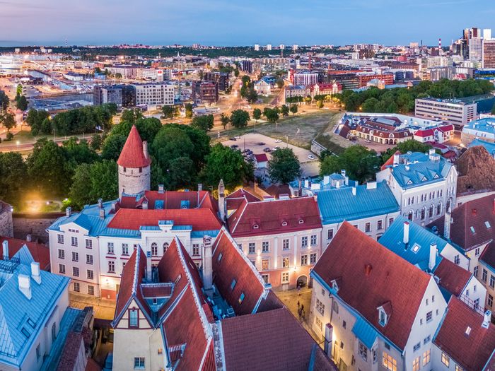 Tallinnan vanhankaupungin näkymä