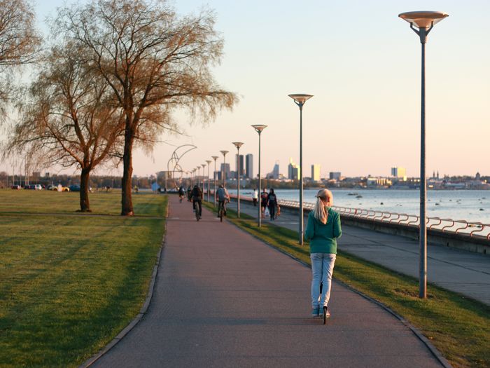 Piritan rantatie Tallinnassa Virossa