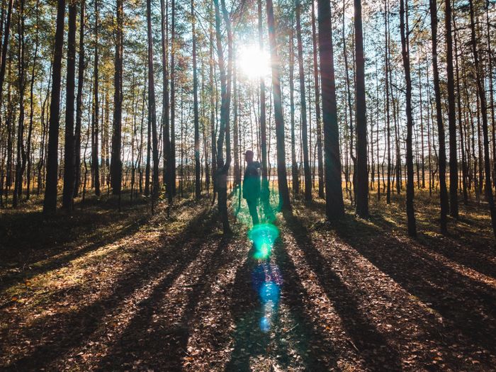 A young man in a forest on an island in Estonia Photo: Mark Harrisson