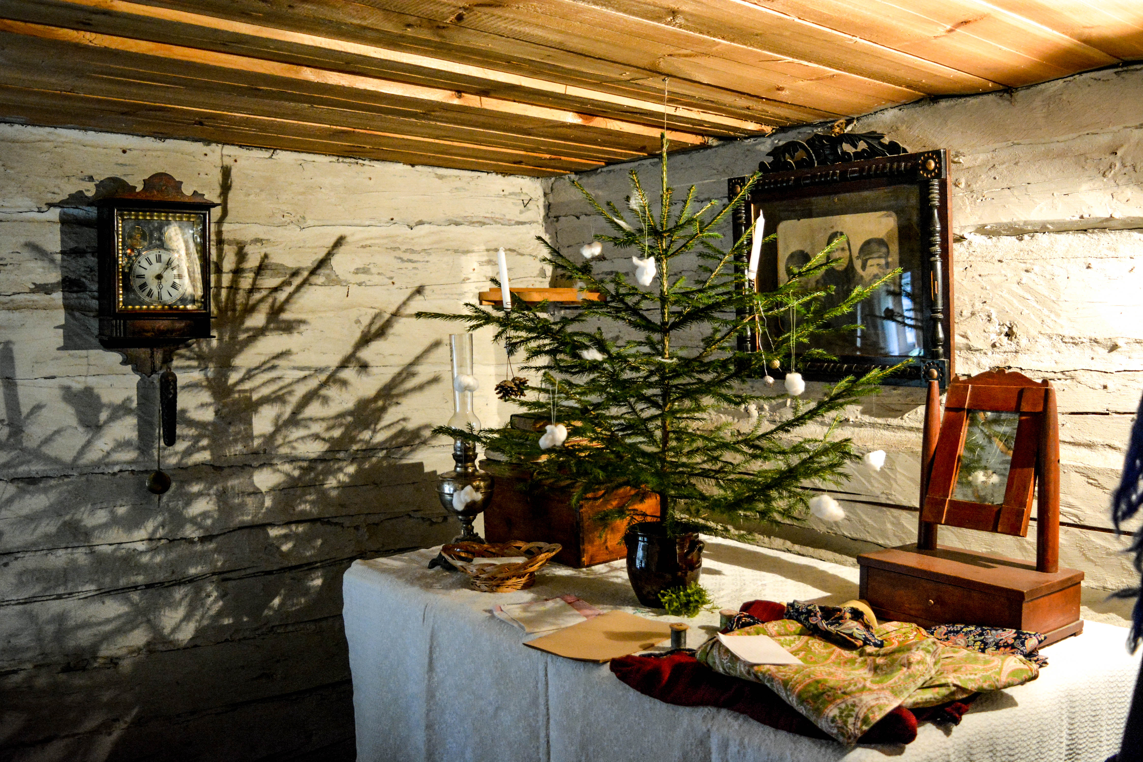 Christmas tree in Estonian Open Air Museum