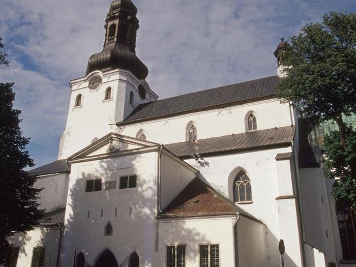 The Cathedral of Saint Mary the Virgin in Tallinn and its bell tower