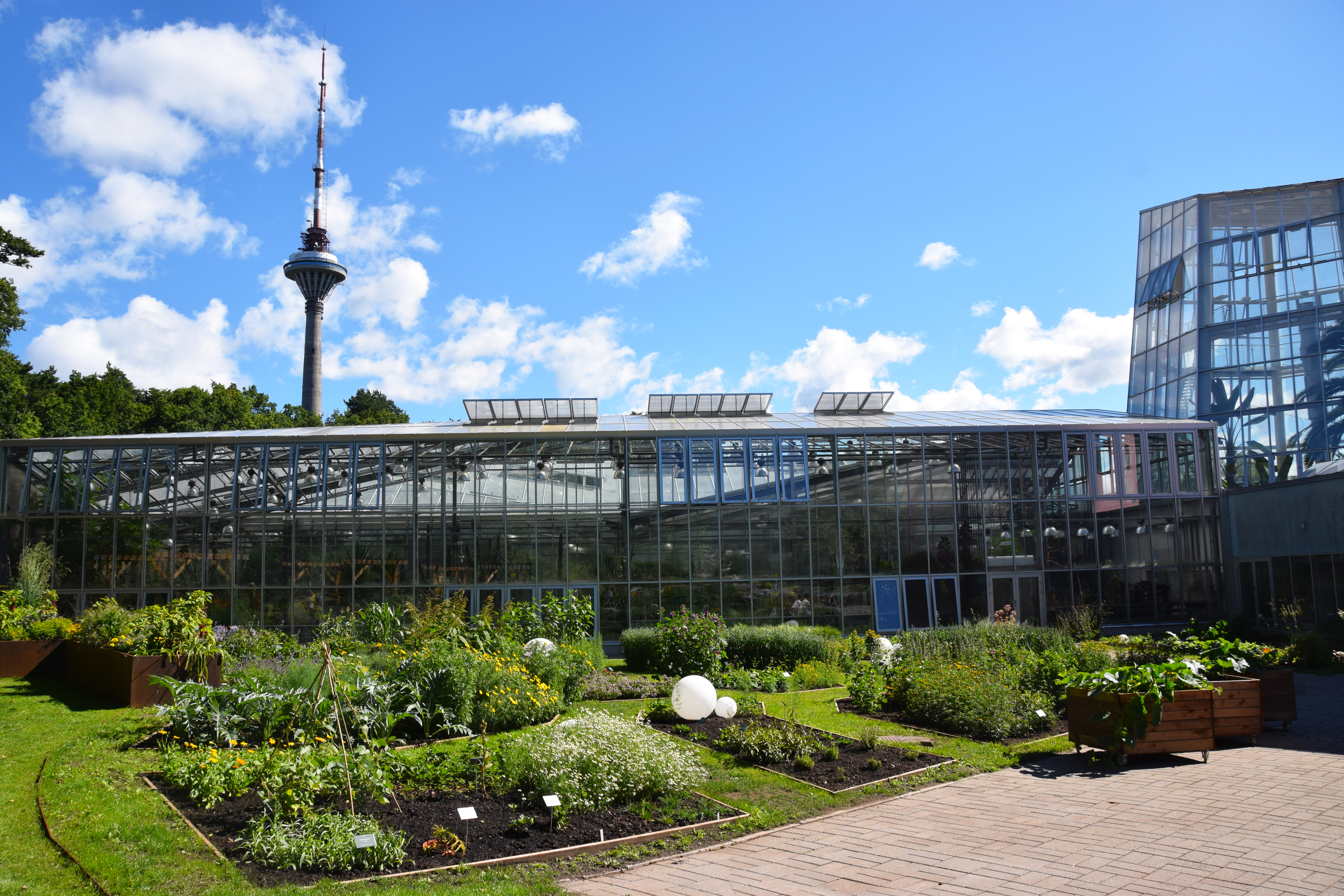 External view of the Tallinn Botanic Garden in Estonia.