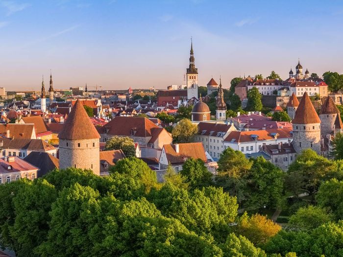View of the Old Town of Tallinn, Estonia