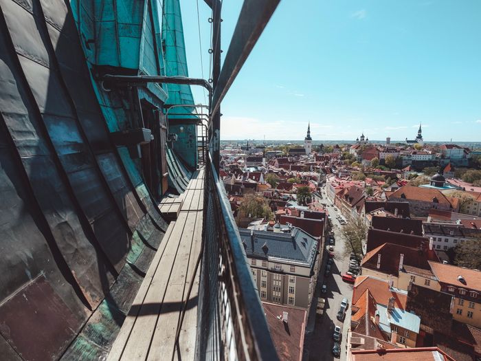 Olevisten kirkon torni ja näköalatasanne