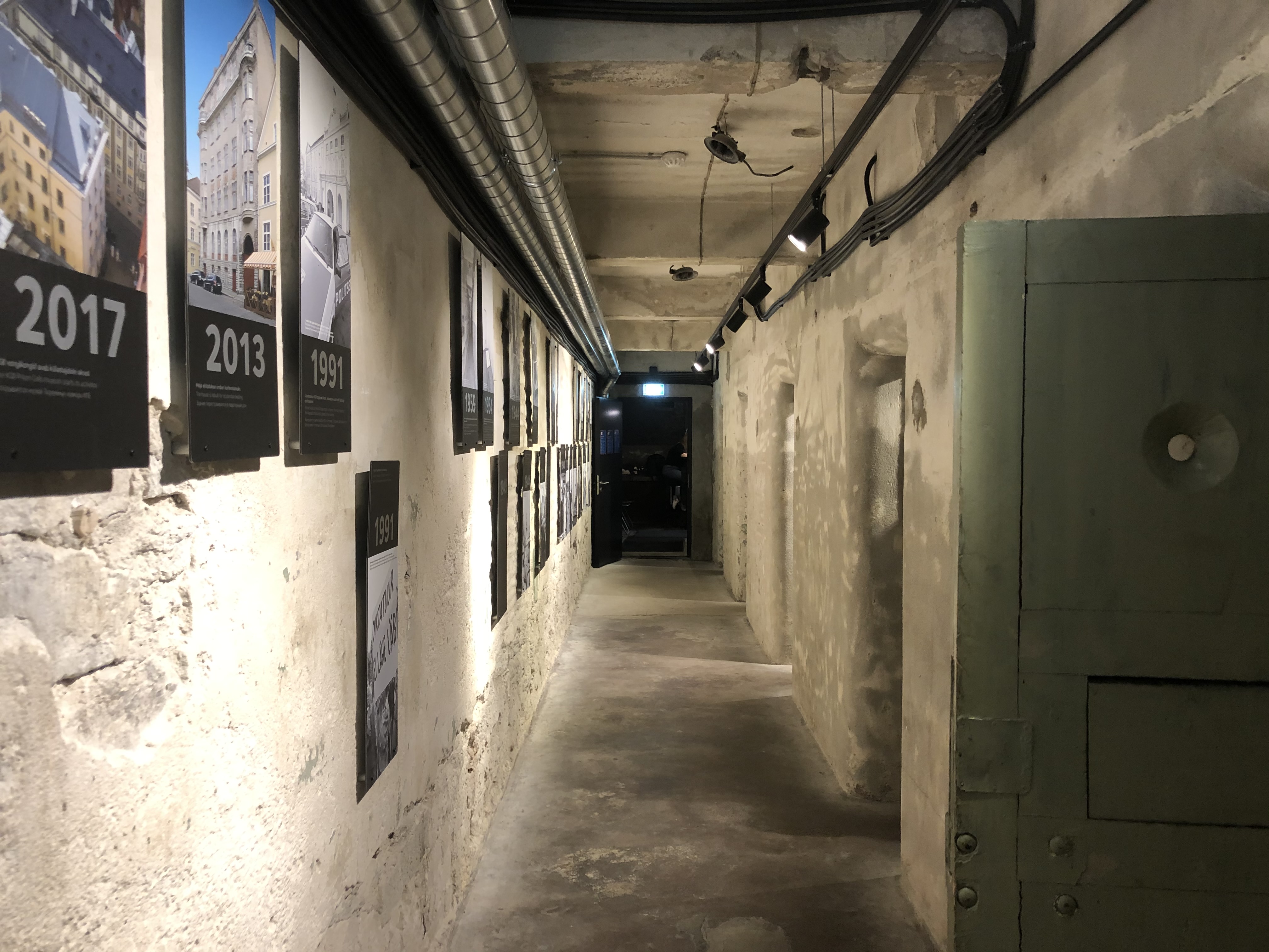 Former KGB prison cells in the Old Town of Tallinn, Estonia