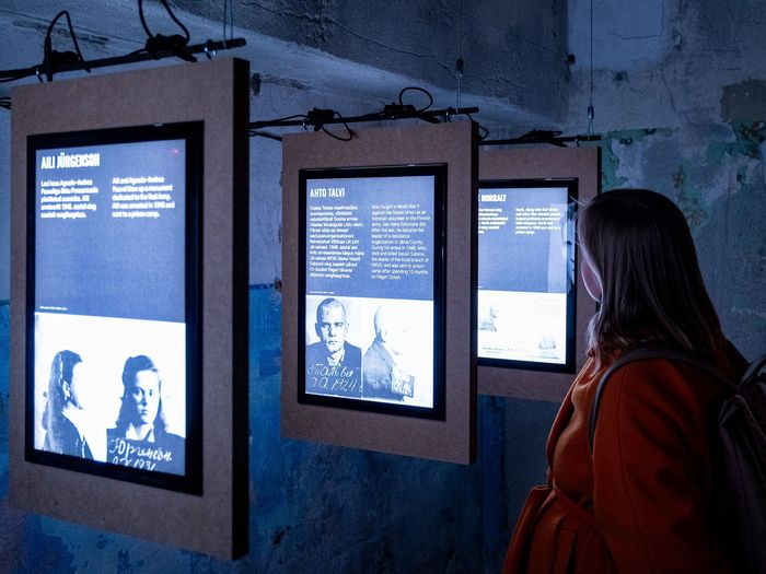 KGB vangikongide püsinäituse vaade
